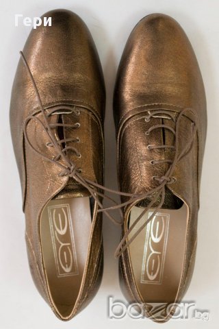 Естествена кожа, дамски кафяви бронзови обувки марка Eye, снимка 2 - Дамски ежедневни обувки - 17554820