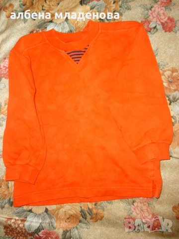 оранжева детска блузка, снимка 1 - Бебешки блузки - 22212077