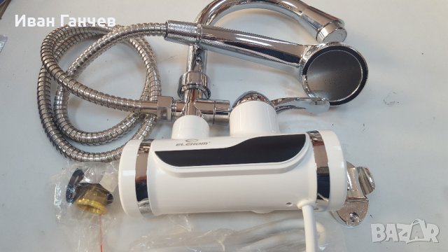 Водонагряваща смесителна батерия (нагревател за вода) с дисплей и гъвкав чучур и душ слушалка , снимка 2 - Бойлери - 22617427
