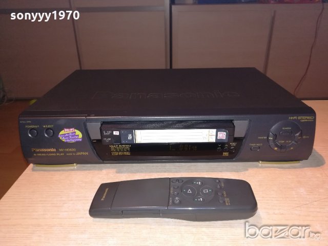 panasonic hifi stereo video 6-head made in japan+remote, снимка 3 - Плейъри, домашно кино, прожектори - 20538735