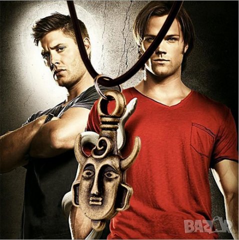 😈🪄Supernatural колие с глава с рога - Окултна - Дийн носи такава, снимка 7 - Колиета, медальони, синджири - 21675255