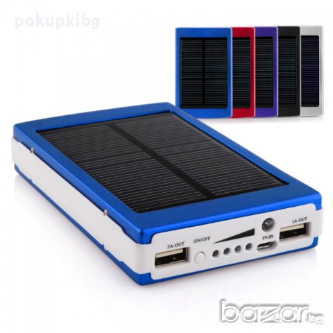 Соларна Мощна 16 800 mah универсална батерия Power bank с 2 бр. USB изходи,за телефон и таблет, снимка 1 - Друга електроника - 9463946