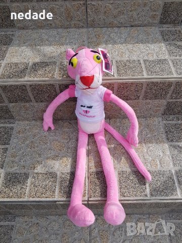 ВИСОЧИНА 57см Пинко розовата пантера плюшена играчка чисто нов pink panther, снимка 2 - Плюшени играчки - 22081648
