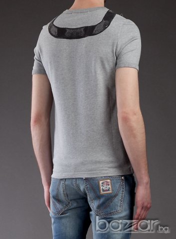 FRANKIE MORELLO GREY CAMERA PRINT Мъжка Тениска size S, снимка 2 - Тениски - 6491224