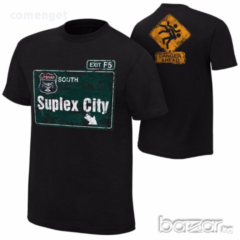 WWE! Мъжки кеч тениски на BROCK LESNAR SKULL & SUPLEX CITY! Поръчай модел с твоя снимка!, снимка 3 - Тениски - 13830959