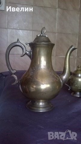 посребрен бароков сервиз, снимка 3 - Антикварни и старинни предмети - 25174080