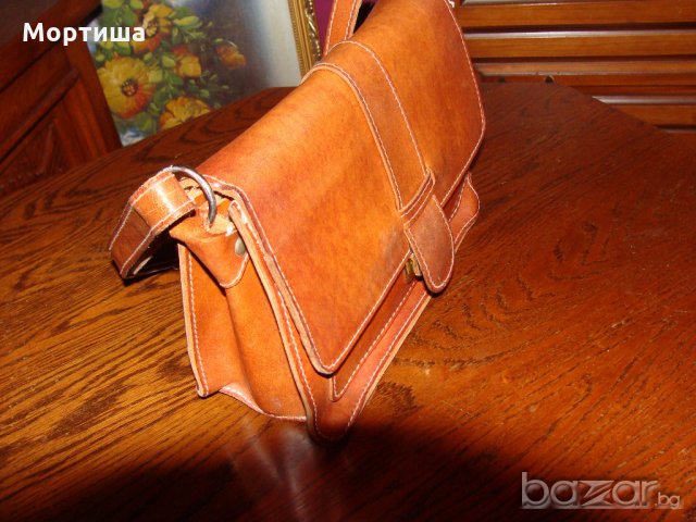  Арт дамска чанта естествена кожа РАЗПРОДАЖБА, снимка 2 - Чанти - 19749196