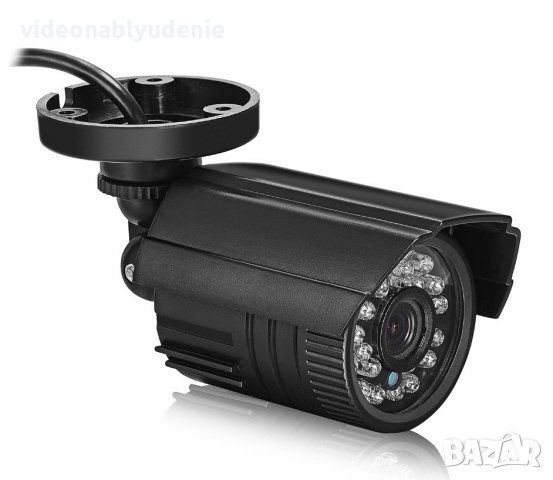 Водонепромокаема HD 960H 800/1200 TVL 1/4" CMOS CCTV Аналогова Охранителна Булет Камера Цвят Черен, снимка 1 - Аналогови камери - 22781705