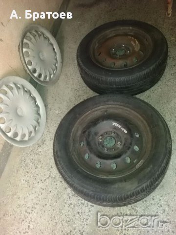 Летни гуми Bridgestone с джанти - 2 бр., снимка 1 - Гуми и джанти - 16743328