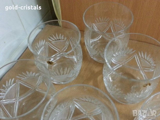 кристални чаши  , снимка 5 - Антикварни и старинни предмети - 24197362