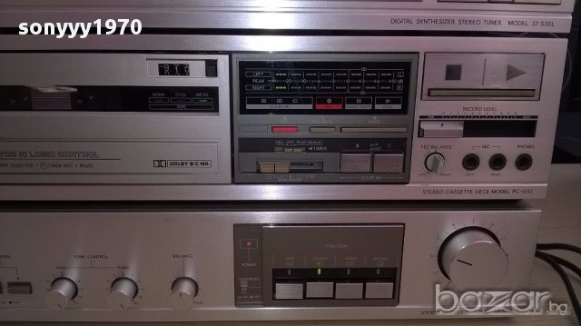 Toshiba tuner+deck+amplifier-внос швеицария, снимка 11 - Ресийвъри, усилватели, смесителни пултове - 13277037