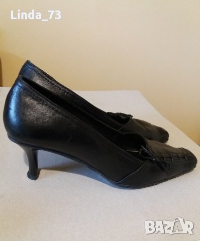 Дам.обувки-/ест.кожа/-№38-цвят-черни. Закупени от Италия., снимка 11 - Дамски обувки на ток - 22385831