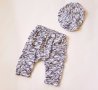 Комплект Потури с кърпа за глава - 80 см, снимка 1 - Комплекти за бебе - 18231449