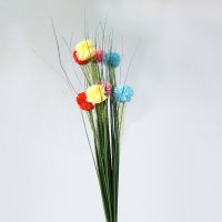 Изкуствен стрък карамфили за аранжиране и декорация 74см, снимка 10 - Изкуствени цветя - 24478758