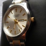 Нов ръчен часовник Цитизен, златни елементи, Citizen Watch BF0614-90A, еластична верижка, снимка 3 - Мъжки - 9068336