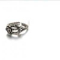 Сребърен пръстен Роза, снимка 1 - Пръстени - 19172100