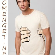 Промо Цена! Уникална мъжка тениска Hand Grab! Създай модел по Твой дизайн, свържи се нас!, снимка 1 - Тениски - 12489034