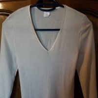 Дам.блузка-"HANRO"-/вълна+коприна/,цвят-кремав. Закупена от Австрия., снимка 7 - Бельо - 22697207