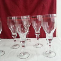  чаши за вино калиево кристално стъкло , снимка 5 - Антикварни и старинни предмети - 20616767