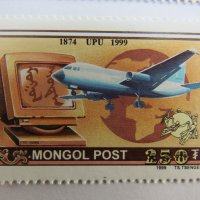 Блок марка История на монголската поща-1999,Монголия, снимка 12 - Филателия - 22389943
