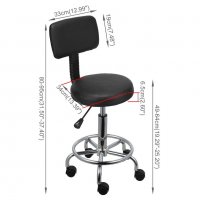 Козметичен работен стол с облегалка, табуретка различни модели стойка за  педикюр нови, снимка 1 - Педикюр и маникюр - 20452307