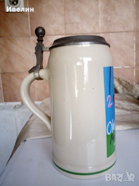 порцеланова халба за бира, снимка 1