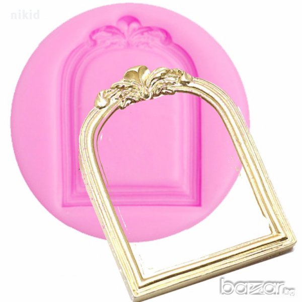 заоблена рамка кафез силиконов молд калъп форма украса декорация торта глина шоколад и др, снимка 1