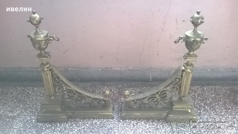 барокови декорация пред камина, снимка 1