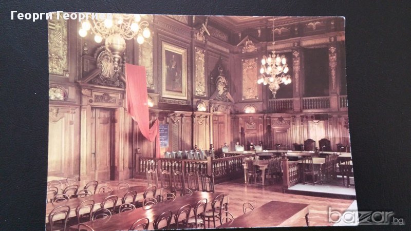 Стара антикварна картичка на Райхстага отвътре или музея на Георги Димитров , гр.Лайпциг, снимка 1