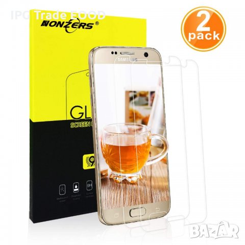 Samsung Galaxy S7 прозрачен равен стъклен протектор