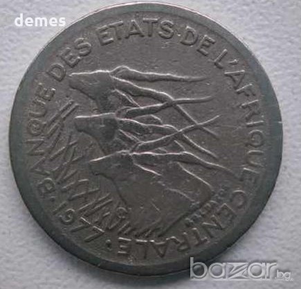  50 сефа франка Е-Камерун,1977 г., 25L, снимка 3 - Нумизматика и бонистика - 20457291