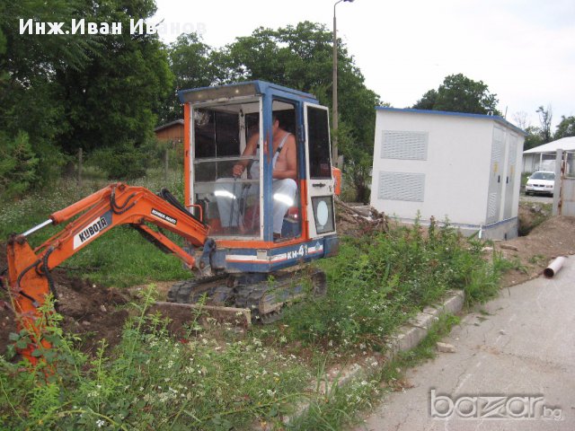 услуги с мини Багер мини Фадрома-0899669390, снимка 1