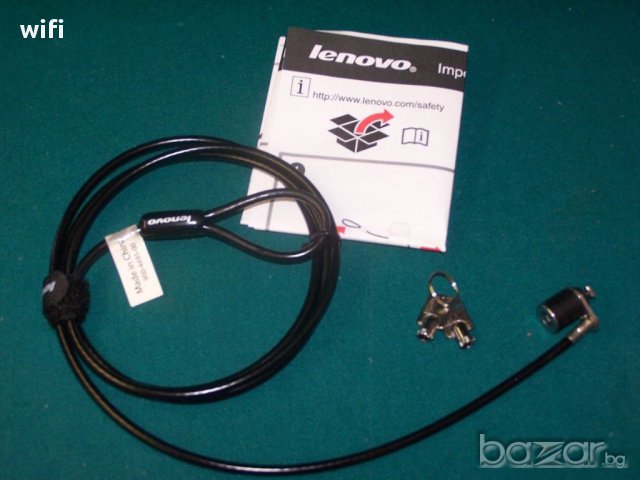  Нов Lenovo Security Cable Lock, снимка 2 - Кабели и адаптери - 16086155