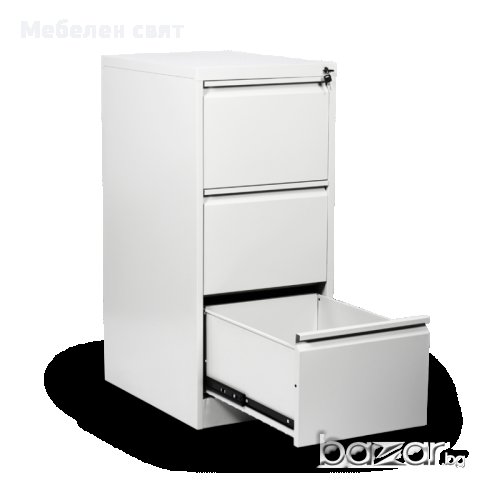 Метален шкаф за папки кардекс с три чекмеджета 102/46/62см, снимка 1 - Гардероби - 16371433