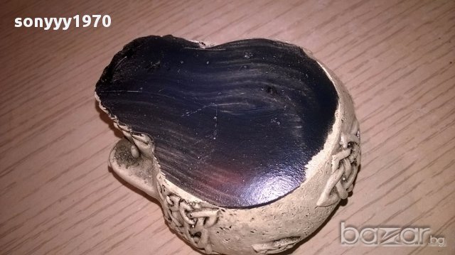 поръчан-АНТИКА-Череп-пепелник 7/3см-внос швеицария, снимка 10 - Антикварни и старинни предмети - 16343381