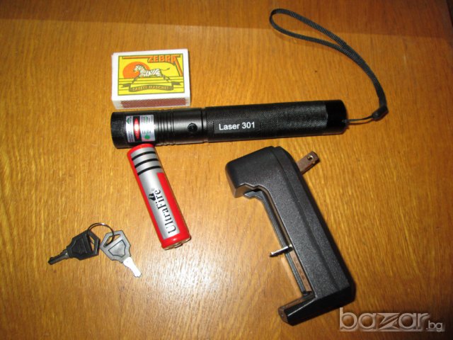 Мощен зелен лазер с литиево йонна батерия, снимка 8 - Други игри и конзоли - 6999530