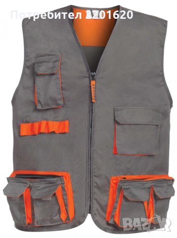 РАБОТЕН ЕЛЕК  СИВО/ОРАНЖЕВО 