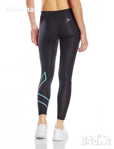 2XU Women's Compression Tights Black Baby Blue, снимка 4 - Клинове - 24426421