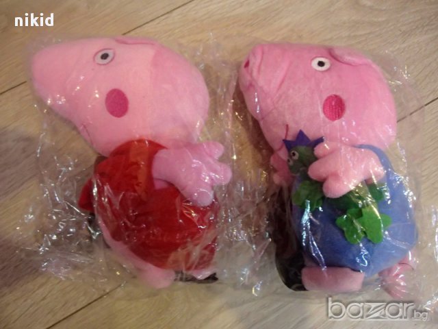  семейство пепа пиг Pig Peppa плюшена играчка прасе родители, снимка 7 - Плюшени играчки - 11806496
