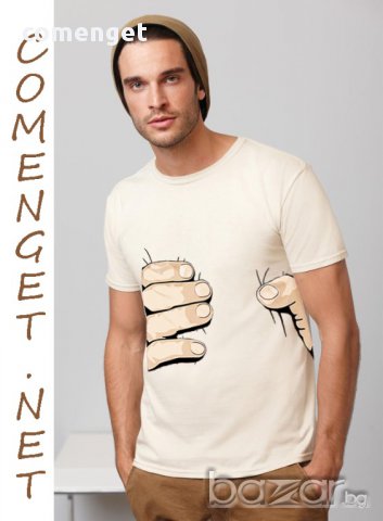 Промо Цена! Уникална мъжка тениска Hand Grab! Създай модел по Твой дизайн, свържи се нас!