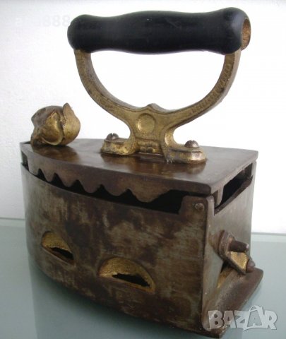 Старинна ютия на жар, снимка 4 - Антикварни и старинни предмети - 23615917