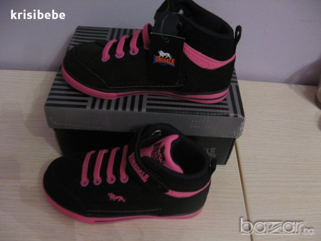 23 Lonsdale Естествена кожа кецове, снимка 2 - Детски гуменки - 15503829