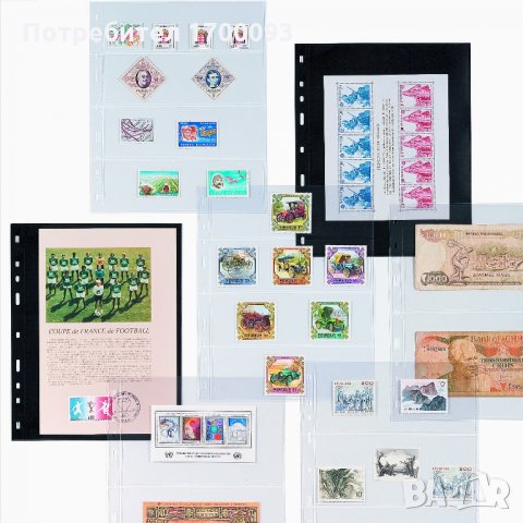 Резервни листи за албуми OPTIMA за банкноти - всички размери 