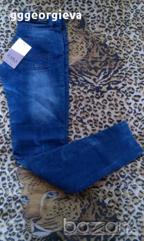 Стилни дамски дънки Зара, снимка 3 - Дънки - 9736570