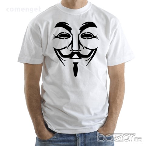 HALLOWEEN! Мъжки тениски ANONYMOUS VOICE ILLUMINATI! Поръчай с твоя снимка!, снимка 2 - Тениски - 12371999