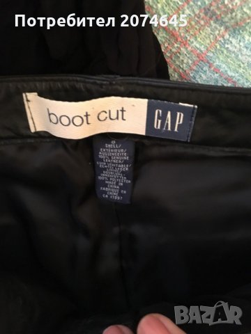 Панталон Gap-100% кожа/черен, снимка 4 - Панталони - 22787641