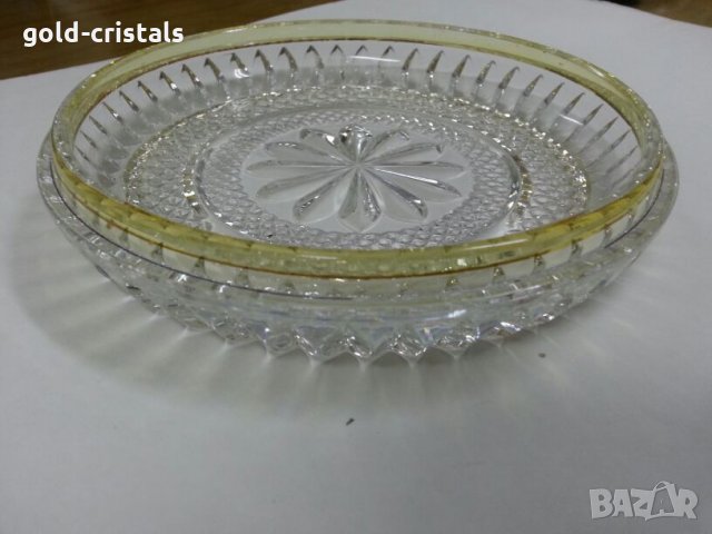 кристална купа чиния , снимка 7 - Чинии - 25134549