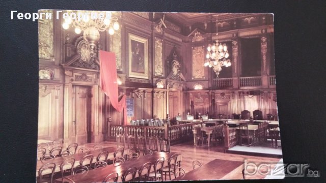 Стара антикварна картичка на Райхстага отвътре или музея на Георги Димитров , гр.Лайпциг, снимка 1