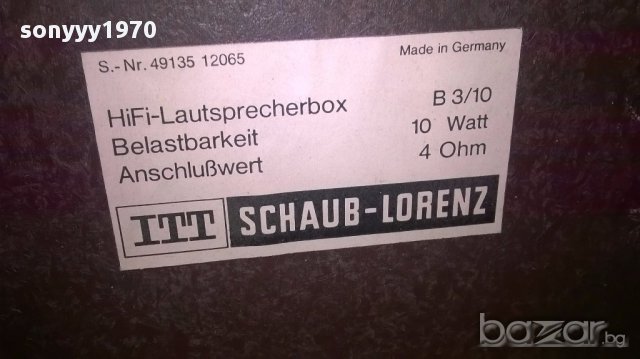 Itt shaub-lorenz b3/10 hi-fi-made in germany-внос швеицария, снимка 15 - Ресийвъри, усилватели, смесителни пултове - 12998740