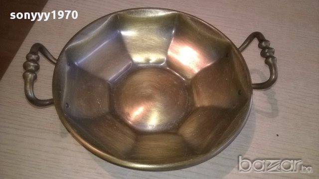 Ретро колекция-фруктиера мед/месинг 27х8см-внос швеицария, снимка 10 - Антикварни и старинни предмети - 17238651